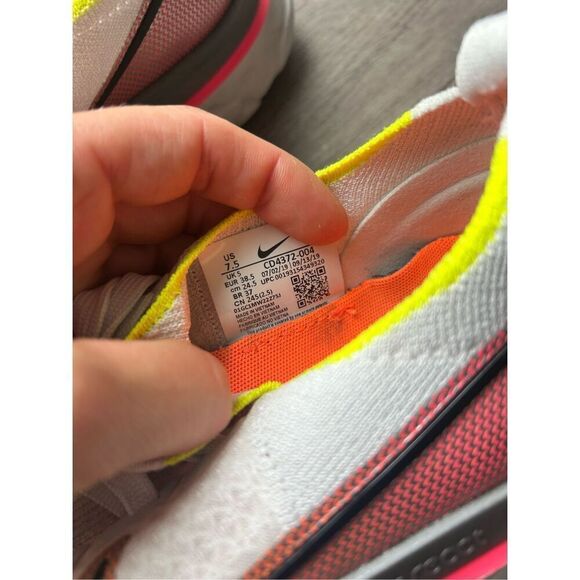 Nike Shoes Womens 7.5 React Infinity Run Lace Up Sneakers CD4372-004 Multicolor - Picture 4 of 8